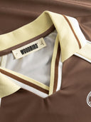 Bruine sports polo wbwaka
