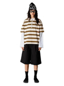 Creme gestreepte polo wbniro