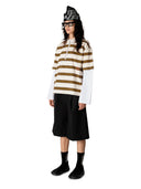 Creme gestreepte polo wbniro