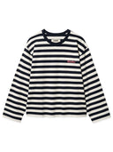 Donkerblauw gestreepte longsleeve wbjoul