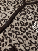 Vest met panterprint wbfen leo cardigan