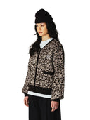 Vest met panterprint wbfen leo cardigan