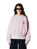 Lichtroze sweater met rugprint wbfranka tiger crew