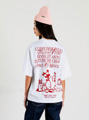 Wit t-shirt wbbalo space tee