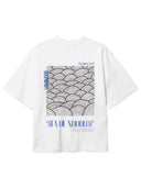 Wit t-shirt wbbalo sea tee