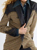 Geruite houndstooth blazer