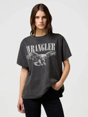 Antraciet t-shirt met opdruk