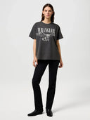 Antraciet t-shirt met opdruk