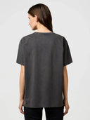 Antraciet t-shirt met opdruk