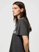 Antraciet t-shirt met opdruk