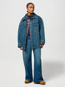 Loose mega trucker jacket