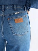 Blauwe wide leg jeans canyon