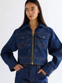 Raw denim super wrangler jacket