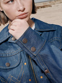 Raw denim super wrangler jacket