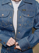 Raw denim super wrangler jacket