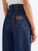 Donkerblauwe jeans super wrangler barrel