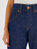 Donkerblauwe jeans super wrangler barrel