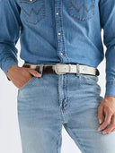 Cow print leren riem easy belt