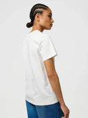 Off-white t-shirt met geborduurde print