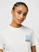 Off-white t-shirt met geborduurde print