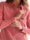 Rood geruit western shirt