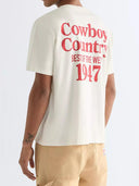 T-shirt met backprint vintage tee